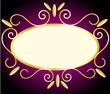 Vintage style gold frame