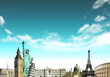 European holidays - travelling background