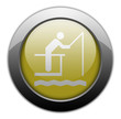 Yellow Metallic Orb Button 