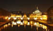 Rome panorama at night Rome panorama at night