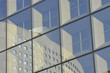 facade vitrée à reflets