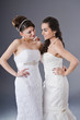 Bride posing in studio shooting