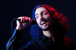 Man singing at the concert