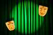 Theatre performance concept with masks