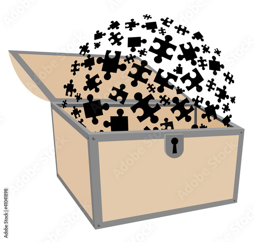 Vector: Psychology trunk design Psychology trunk design