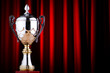 Prize cup against the background