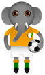 Cote D'ivoire Football Soccer Mascot Character