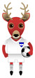 Honduras Football Soccer Mascot Character