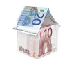 ten and twenty euro note house construction