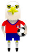 Serbia Football Soccer Mascot Character