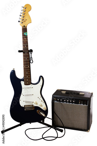 Photo: Electric Guitar and Amp Electric Guitar and Amp