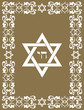 Jewish David star design , vector illustration