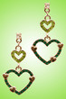 Beauty fashion concept with earrings Beauty fashion concept with earrings
