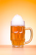 Beer glass on the table Beer glass on the table