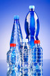 Water bottles as healthy drink concept Water bottles as healthy drink concept