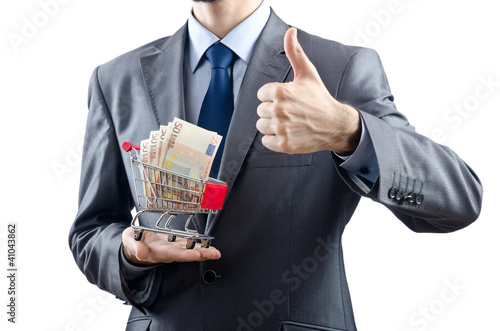 Photo: Shopping cart full of money Shopping cart full of money