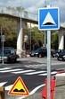 Signalisation verticale et horizontale d'un ralentisseur