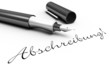 Abschreibung! - Stift Konzept