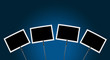 Fotoclip 4x vor blauem Hintergrund 1