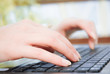 Typing on keyboard