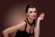 Portrait of luxury woman in exclusive jewelry