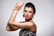 Portrait of luxury woman in exclusive jewelry