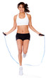 Woman jumping rope