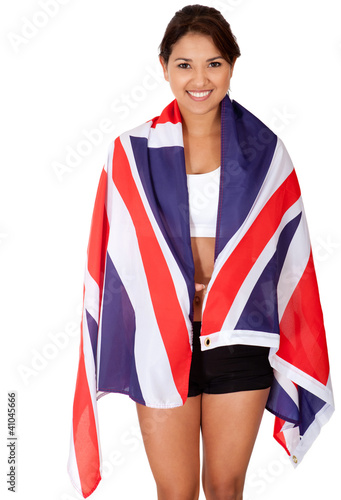 Photo: British female athlete British female athlete