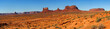 Monument Valley Panorama taken from the north in Utah
