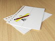 stationery on the desk