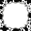 Photo en ligne au meilleur prix vector frame with abstract cow skin texture
