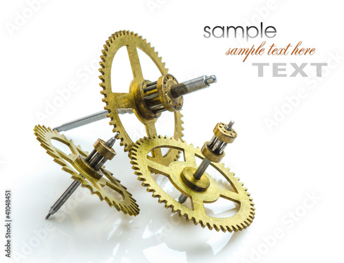 Foto: gears of the old clock gears of the old clock