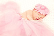 Photo: Adorable sleeping newborn ballerina Adorable sleeping newborn ballerina
