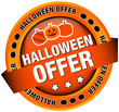 Button Banner "Halloween Offer" orange