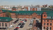 Car parking in town, time-lapse