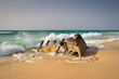 Schiffswrack, Wrack, zerfallen, verrostet, Afrika