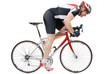 Road cycler isolated on white background