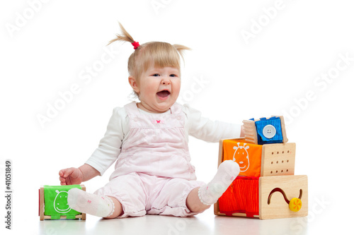 Photo: pretty baby with color educational toy pretty baby with color educational toy