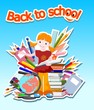 Back to school - vector illustration Back to school - vector illustration