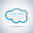 Cover cloud in blue # Vector