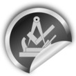 Handwerkszeichen- Schreiner- Sticker