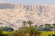 egyptian landscape with ruins, Egypt