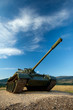 exhibited a tank T-55
