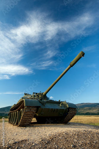 Foto: exhibited a tank T-55 exhibited a tank T-55