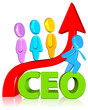 ceo with growth chart
