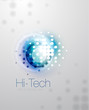 Abstract sparkling blurred shape background