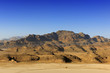 Landscape of sandstone rocks in the desert of Wadi Rum