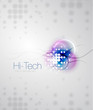 Abstract sparkling blurred shape background