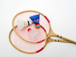 Foto: Two rackets for badminton Two rackets for badminton