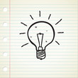 Vector: light bulb doodle light bulb doodle